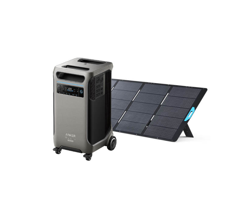 Anker SOLIX F3800 Plus Portable Power Station, 3840Wh + 400W Solar Panel  + FREE Protective Cover