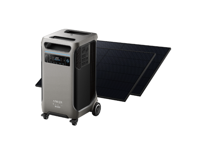 Anker SOLIX F3800 Plus Portable Power Station + 1 set 440W Rigid Solar Panels  + FREE Protective Cover
