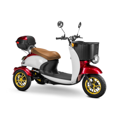 Bespoke Supreme 3-Wheel Mobility Scooter - Red & White