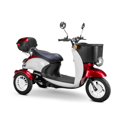 Bespoke Supreme 3-Wheel Mobility Scooter - Red & White