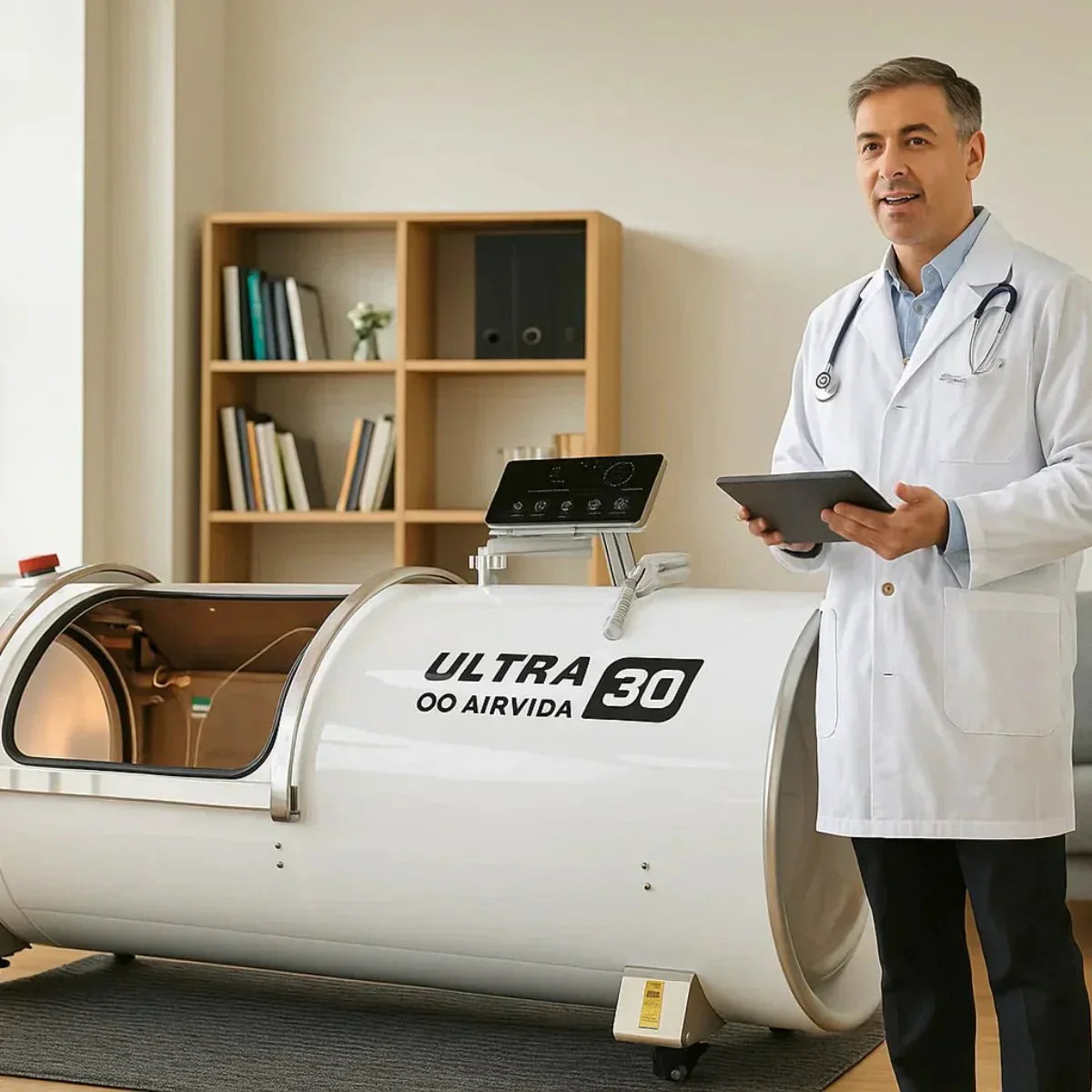 Airvida Ultra  1.3-2.0 ATA Hard Shell Lying Hyperbaric Chambers