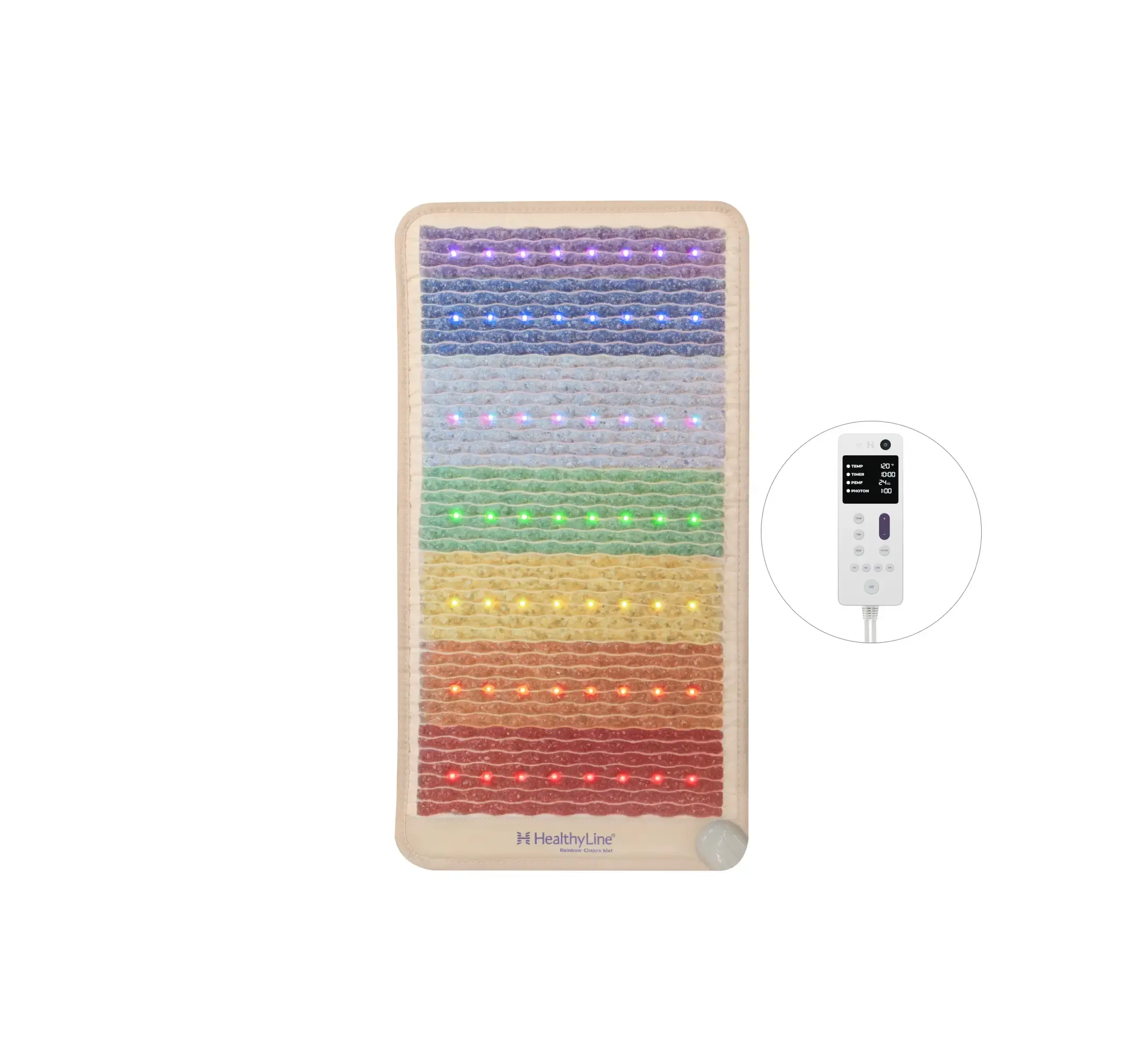 Rainbow Chakra Series | PEMF Far Infrared Heating Mats