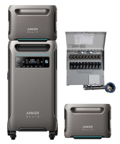 Anker SOLIX F3800 + Expansion Battery + Transfer Switch Kit  + FREE Protective Cover