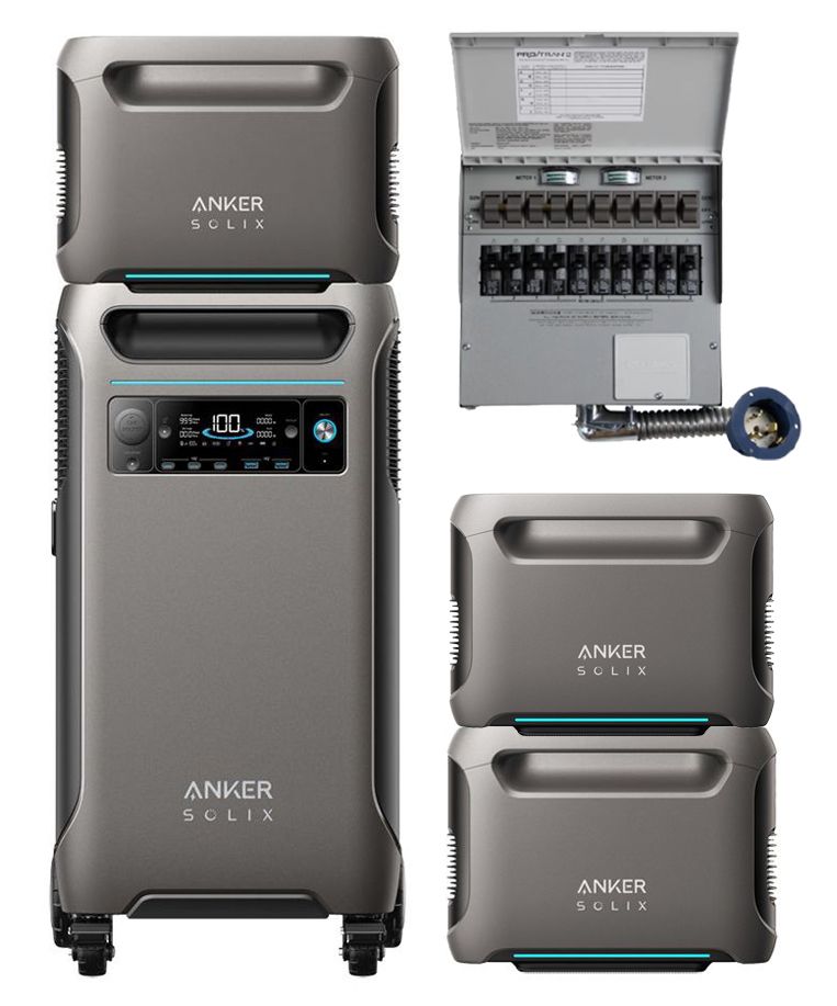 Anker SOLIX F3800 + Expansion Battery + Transfer Switch Kit  + FREE Protective Cover