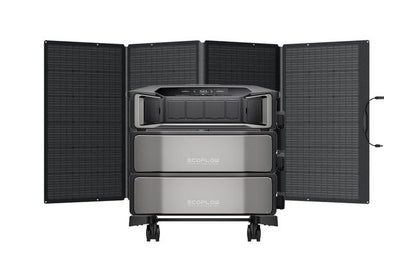 Ecoflow Delta Pro Ultra Powerstation with 2x Expansion Batteries - 12,288 Watt Hours - Includes Ecoflow 400W Foldable Solar Panel