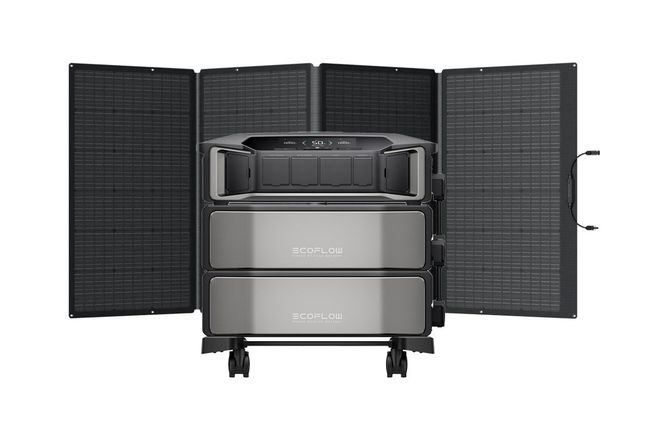 Ecoflow Delta Pro Ultra Powerstation with 2x Expansion Batteries - 12,288 Watt Hours - Includes Ecoflow 400W Foldable Solar Panel