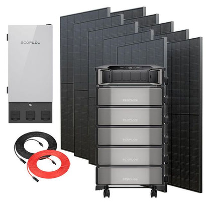 Ecoflow Delta Pro Ultra Expansion Power Station with Smart Home Panel 2 - 30.7 kWh Storage - with 10x 400W Rigid Solar Panels