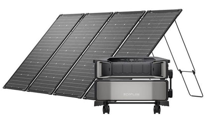 Ecoflow Delta Pro Ultra with 4x 125W Bifacial Modular Solar Panels - 500W
