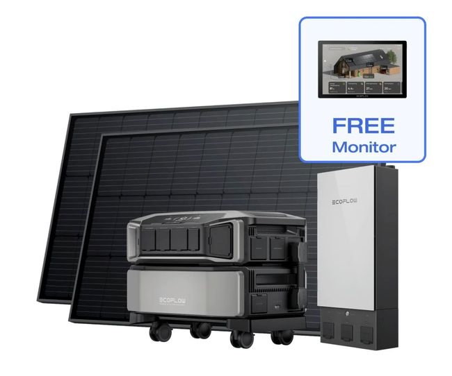Ecoflow Delta Pro Ultra with Smart Home Panel 2 and 2x 400W Rigid Solar Panels plus Free Powerinsight and 30 Foot Extension PV Cable