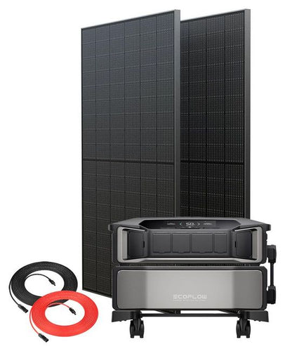 Ecoflow Delta Pro Ultra with Smart Home Panel 2 and 2x 400W Rigid Solar Panels plus Free Powerinsight and 30 Foot Extension PV Cable