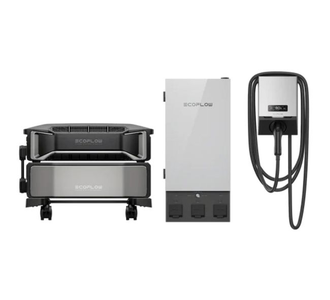 Ecoflow Delta Pro Ultra Powerstation with Smart Home Panel 2 and PowerPulse EV Charger - 9.6kW