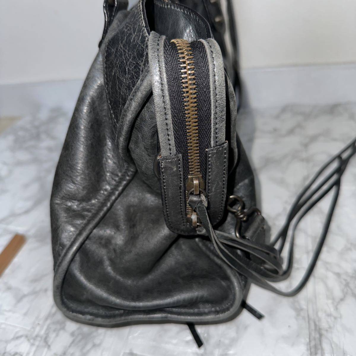 Balenciaga Dark Green Editor Bag