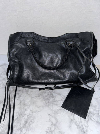 Balenciaga Dark Green Editor Bag