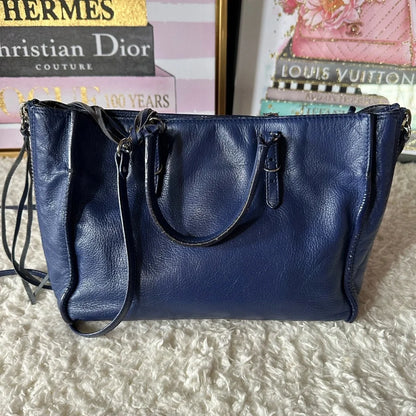 Balenciaga Mini City bag Zip Around Tote Navy with Mirror
