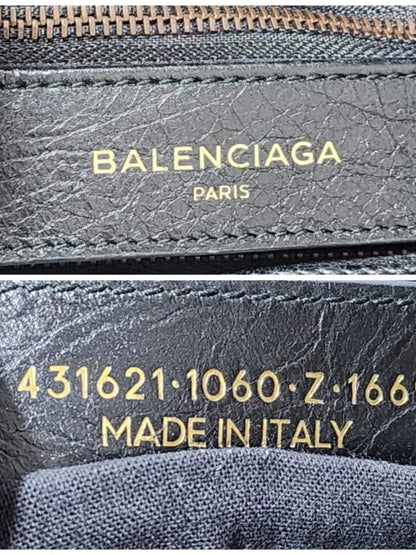 Authentic Balenciaga Le City Bag Small Handbag Black