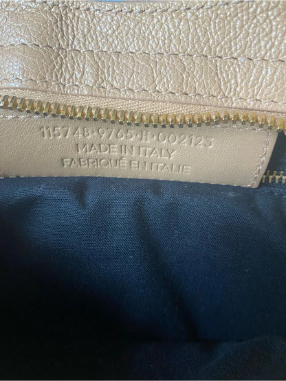 Balenciaga The City Bag Beige Shoulder Bag with Gold Hardware