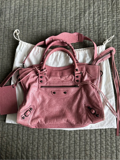 Balenciaga Le City Bag — Medium in Pink