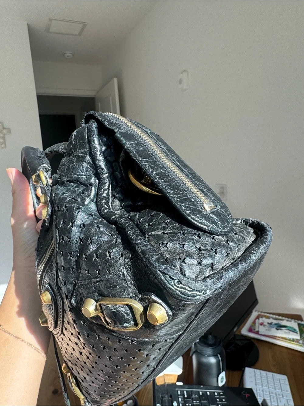 Authentic Balenciaga City Bag black mini with COA