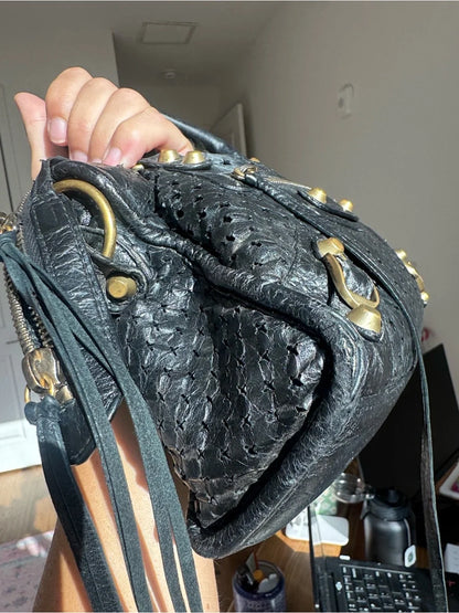 Authentic Balenciaga City Bag black mini with COA