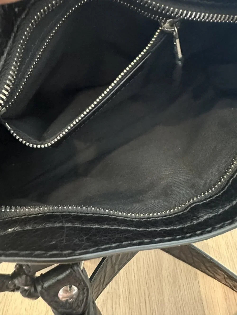 Balenciaga Giant 12 Mini City Bag Black Lambskin Silver Hardware Crossbody
