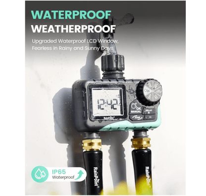 RainPoint 2-Zone Hose Water Timer