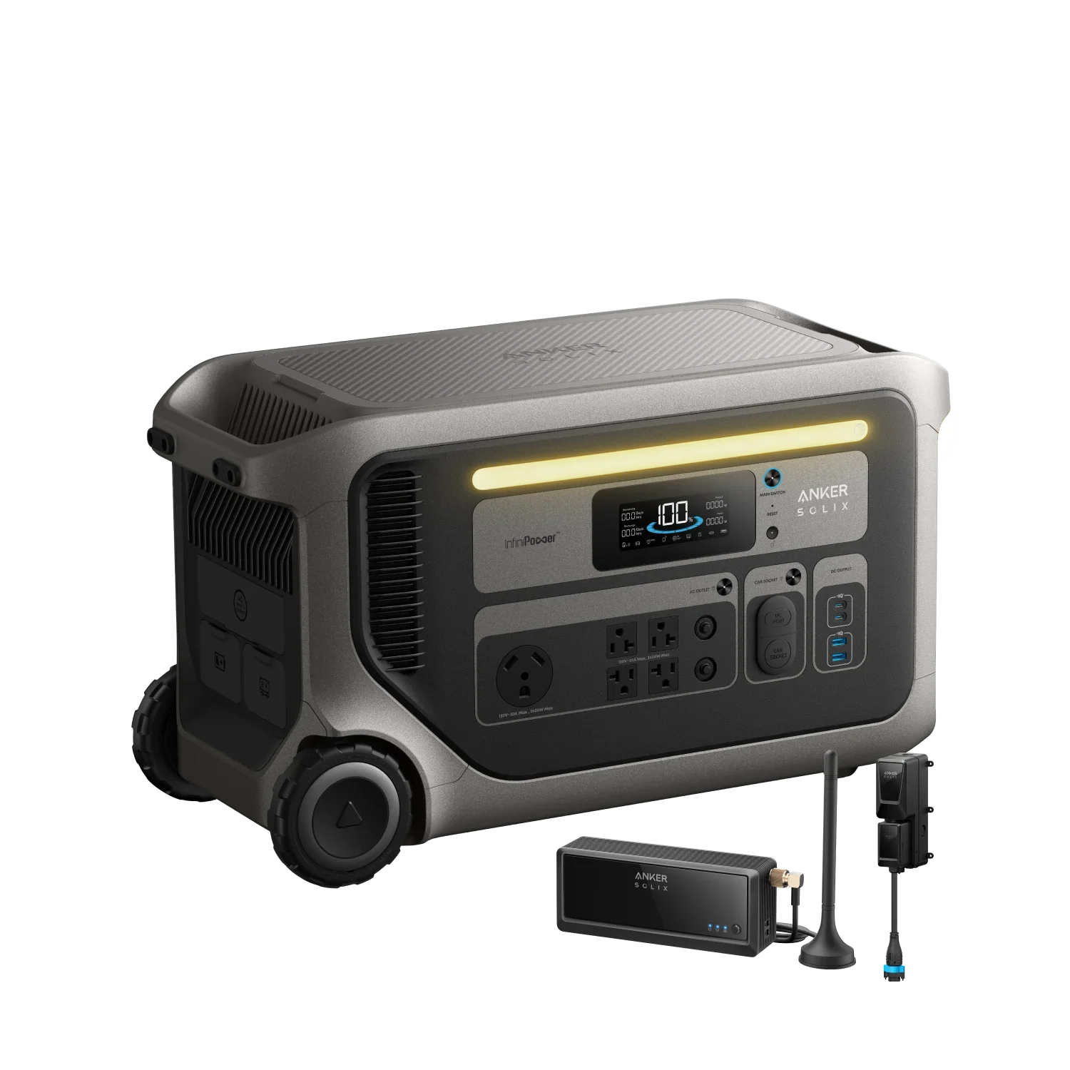 Anker SOLIX F3000*2 + Double Power Hub + Power Saver Kits (+ Free TT-30 Charging Cable)